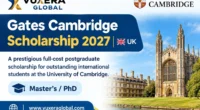 Gates Cambridge Scholarship 2027 for international students | UK